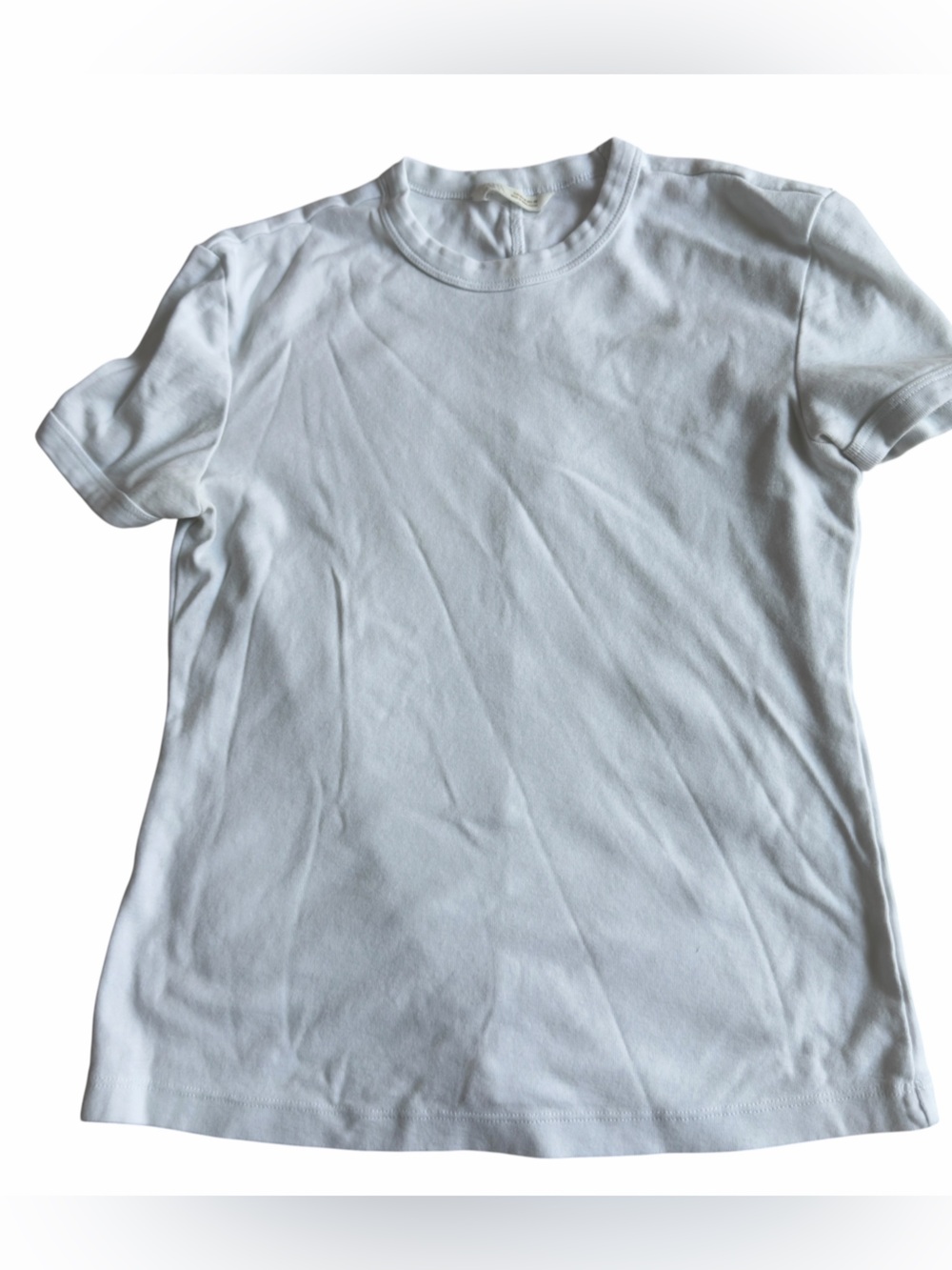 Zara White Short Sleeve Tee (004)